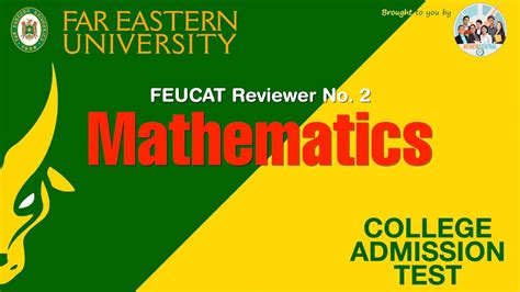 feucat reviewer pdf|FEUCAT Reviewer No. 2: Mathematics .